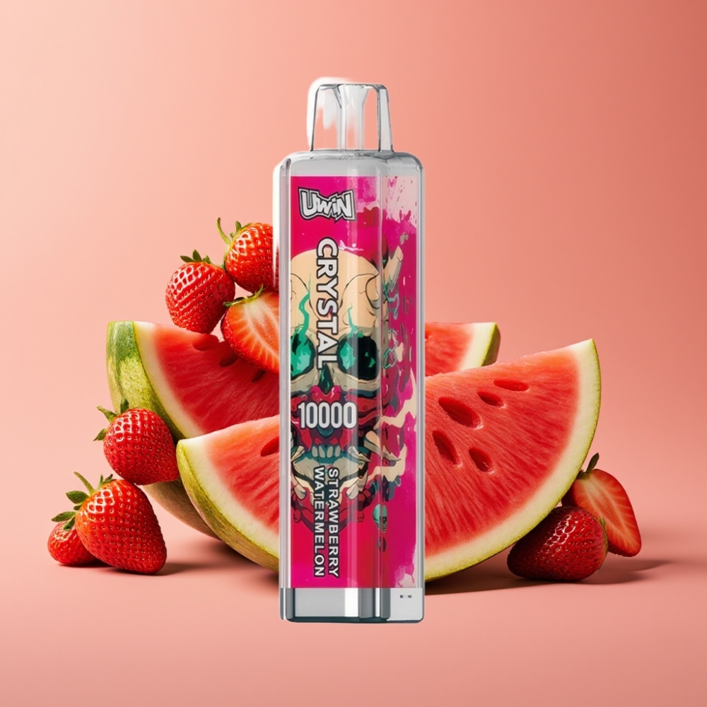 UWIN Crystal 10000 Puffs 18ml Jordbær Vandmelon Type-C Opladning