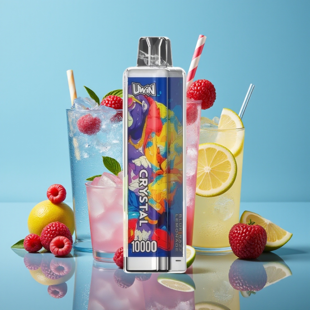 UWIN Crystal 10000 Puffs Blue Razz Lemonade 18ml 650mAh Type-C RGB