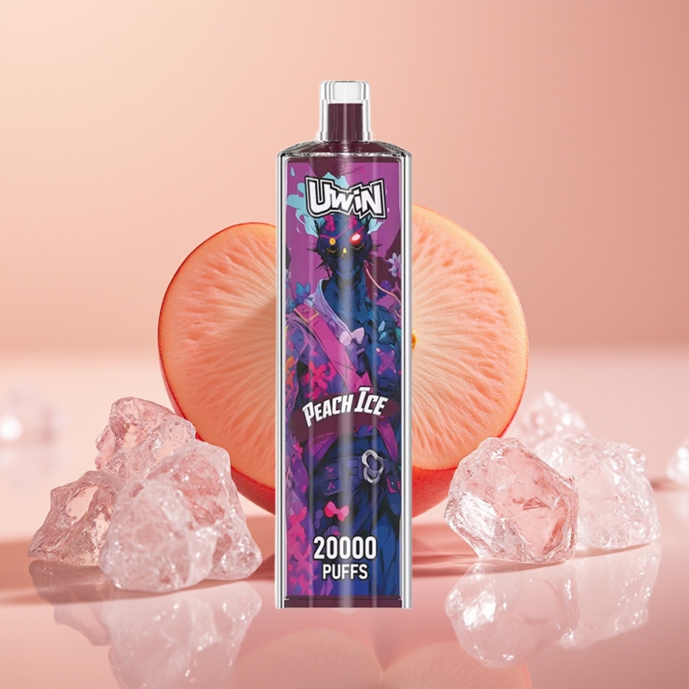 Uwin Shisha Hookah Crystal 20000 Puffs 0%-5% Nikotin 22ml Peach Is Mesh Coil Type-C
