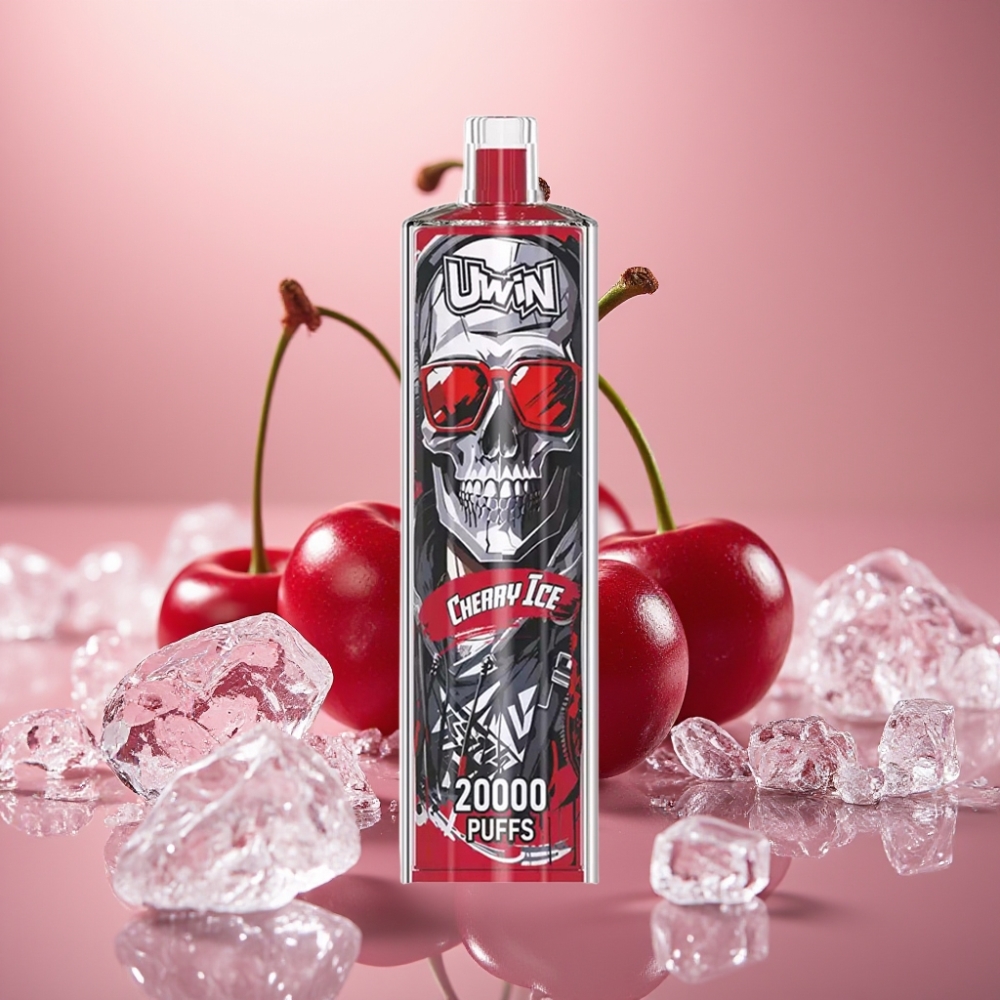 Uwin Shisha Hookah Crystal 20000 Puffs 22ml Genopladelig Type-C Cherry Is